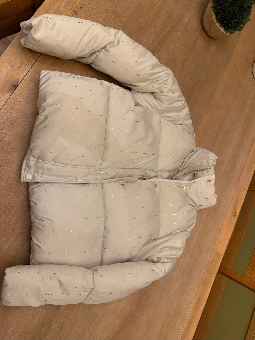 CeCe Cream Quilted Puffer Jacket